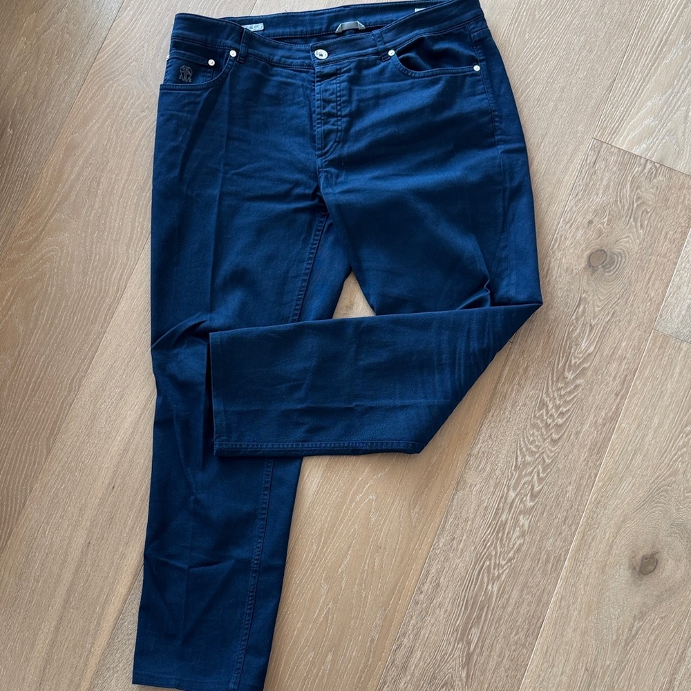 Brunello Cucinelli Deep Blue Trousers